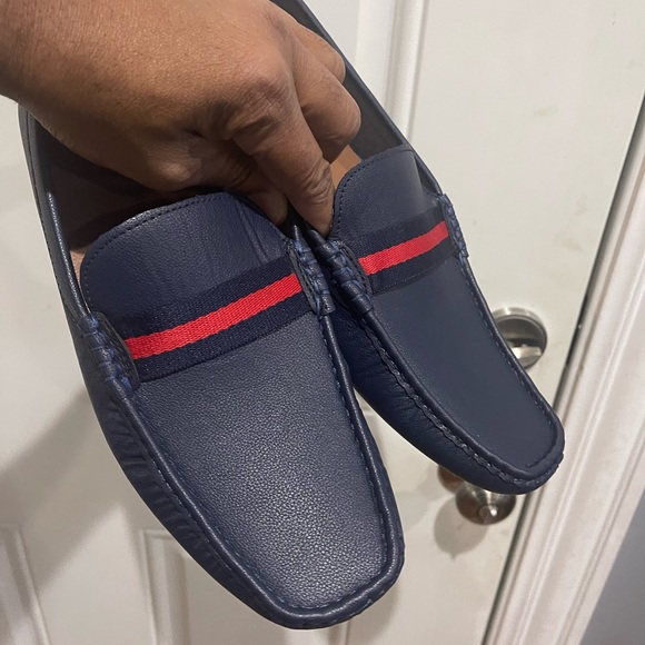 Tommy Hilfiger Driving Loafers Shoe Blue Sz 10 - Picture 3 of 10